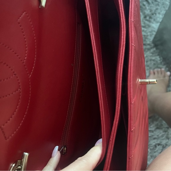 Chanel red trendy CC top handle shoulder bag - Picture 9 of 16